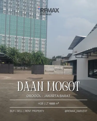Tanah Plus Bangunan Strategis Daan Mogot - Grogol